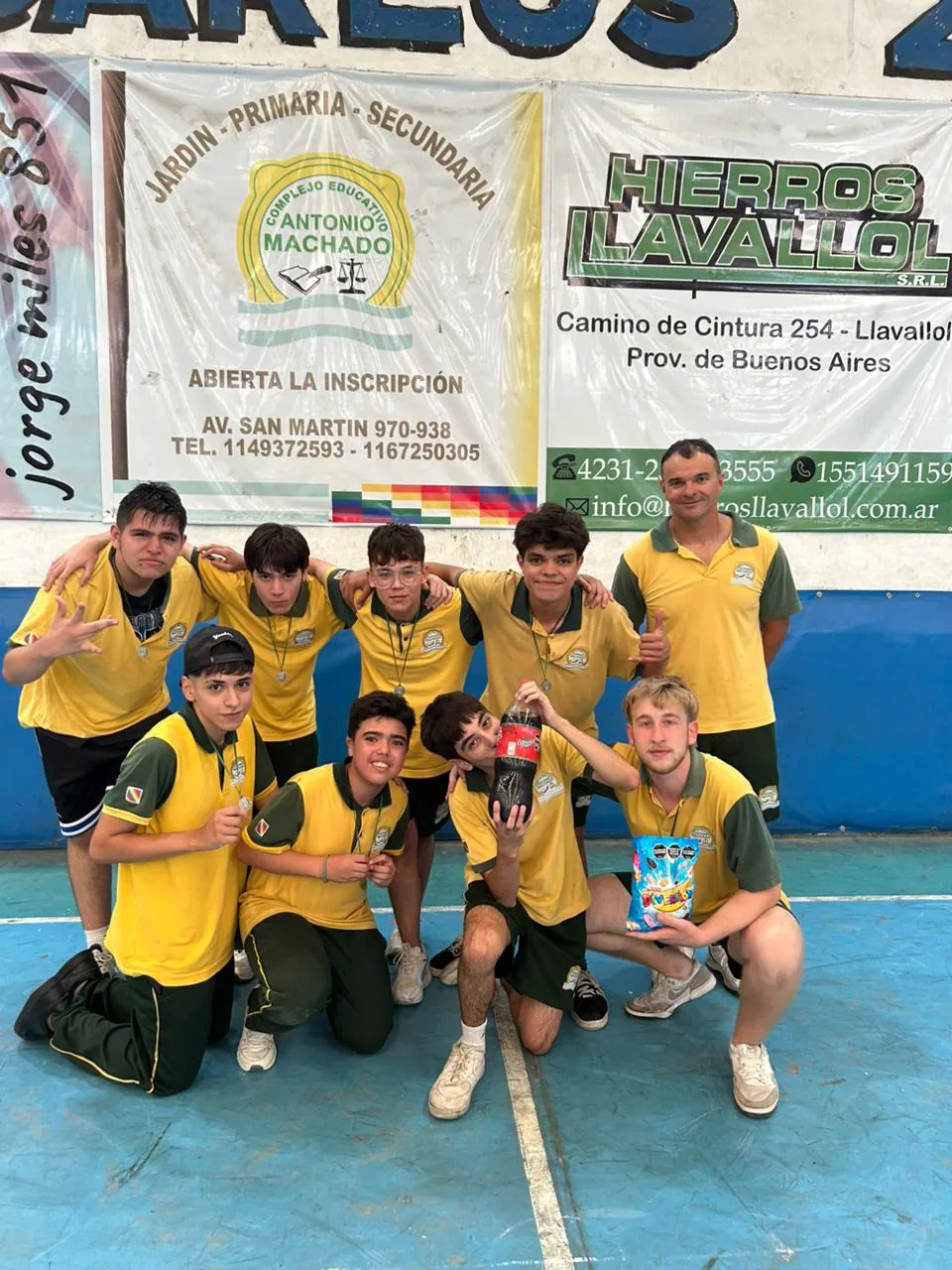 Equipo de vóley de Secundaria
